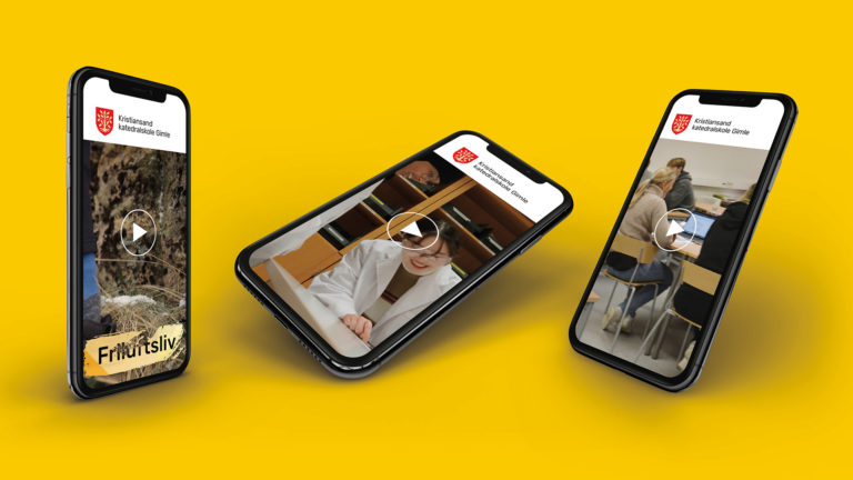 Mockup av filmprosjekt for KKG