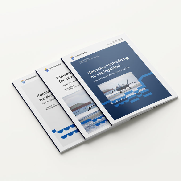 Mockup av magasiner, Forsvarsbygg med ny profiil